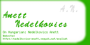 anett nedelkovics business card